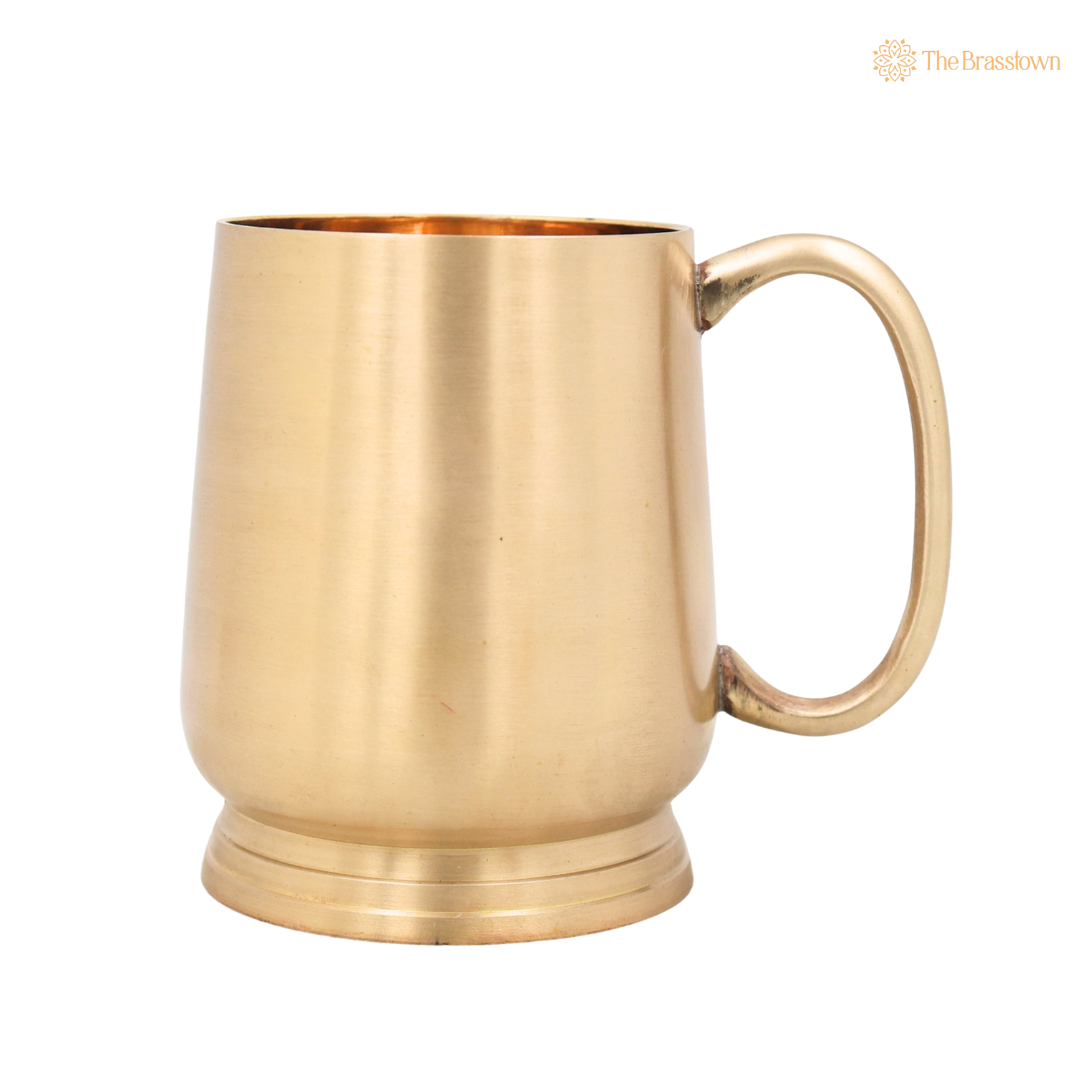 Handcrafted Brass Glass – Traditional Peetal Water Vessel for Pooja, Dining, Home Décor &amp; Gifting 4.5 Inch