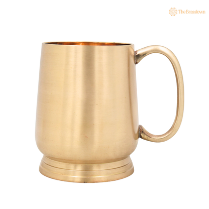 Handcrafted Brass Glass – Traditional Peetal Water Vessel for Pooja, Dining, Home Décor &amp; Gifting 4.5 Inch