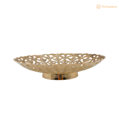 Brass Fruit Bowl – Traditional Peetal Decorative Dry Fruit Bowl for Dining Table, Home Décor &amp; Centerpiece 2 Inch