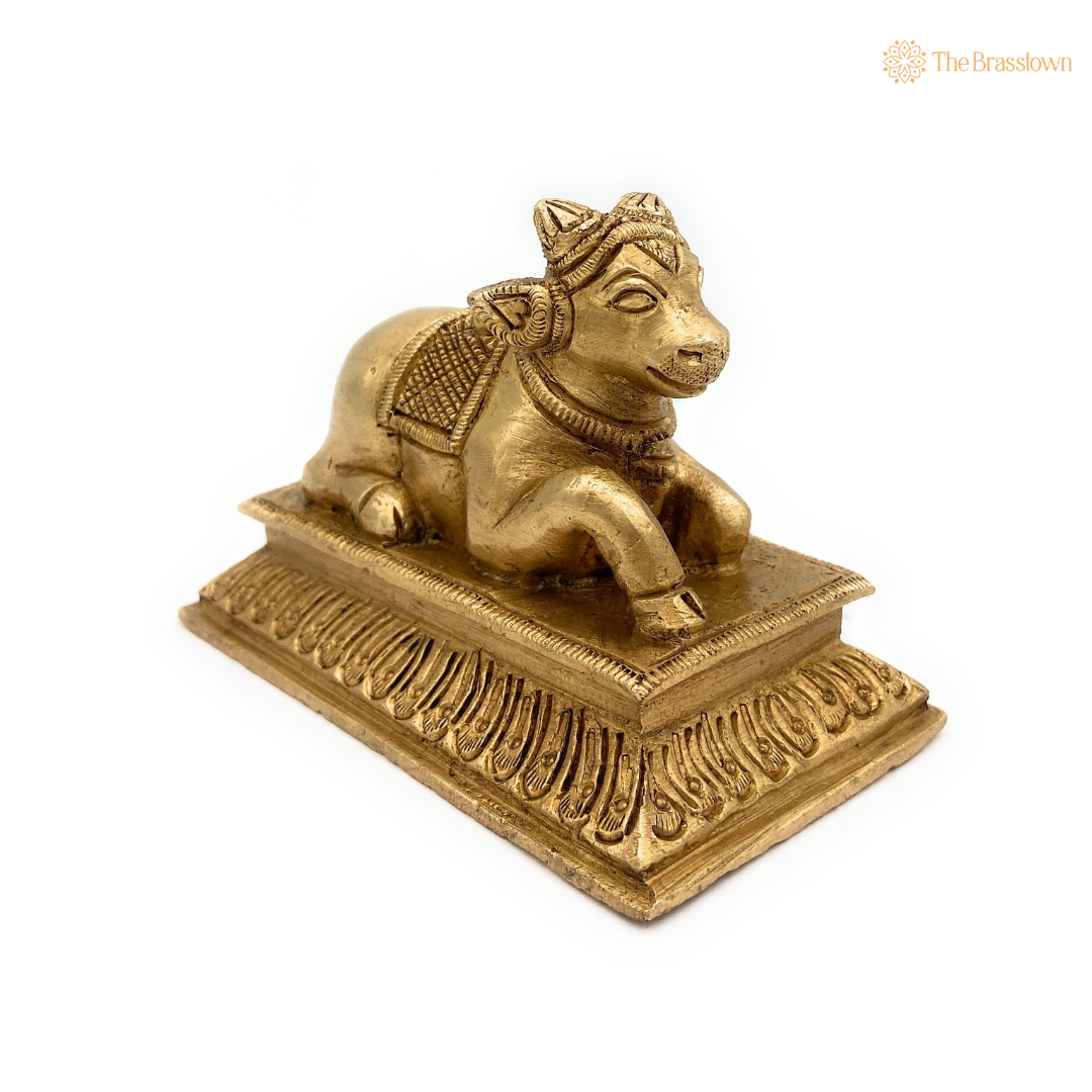 Brass Nandi Statue 3 Inch