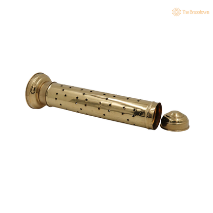 Handcrafted Brass Agarbatti Holder – Peetal Incense Stick &amp; Dhoopbatti Stand for Pooja Room, Temple &amp; Home Décor 11 Inch
