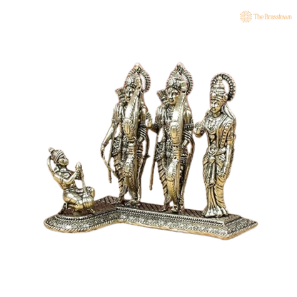 Ram Darbar Ashtadhatu Idol 3 Inch closeup – intricate craftsmanship
