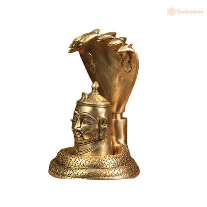 Handcrafted Brass Vishnu Dashavatar Wall 10 Inch – home mandir puja decor India