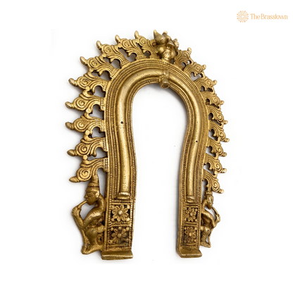 Traditional Brass Arch Frame with Ornamental Detailing 9 Inch