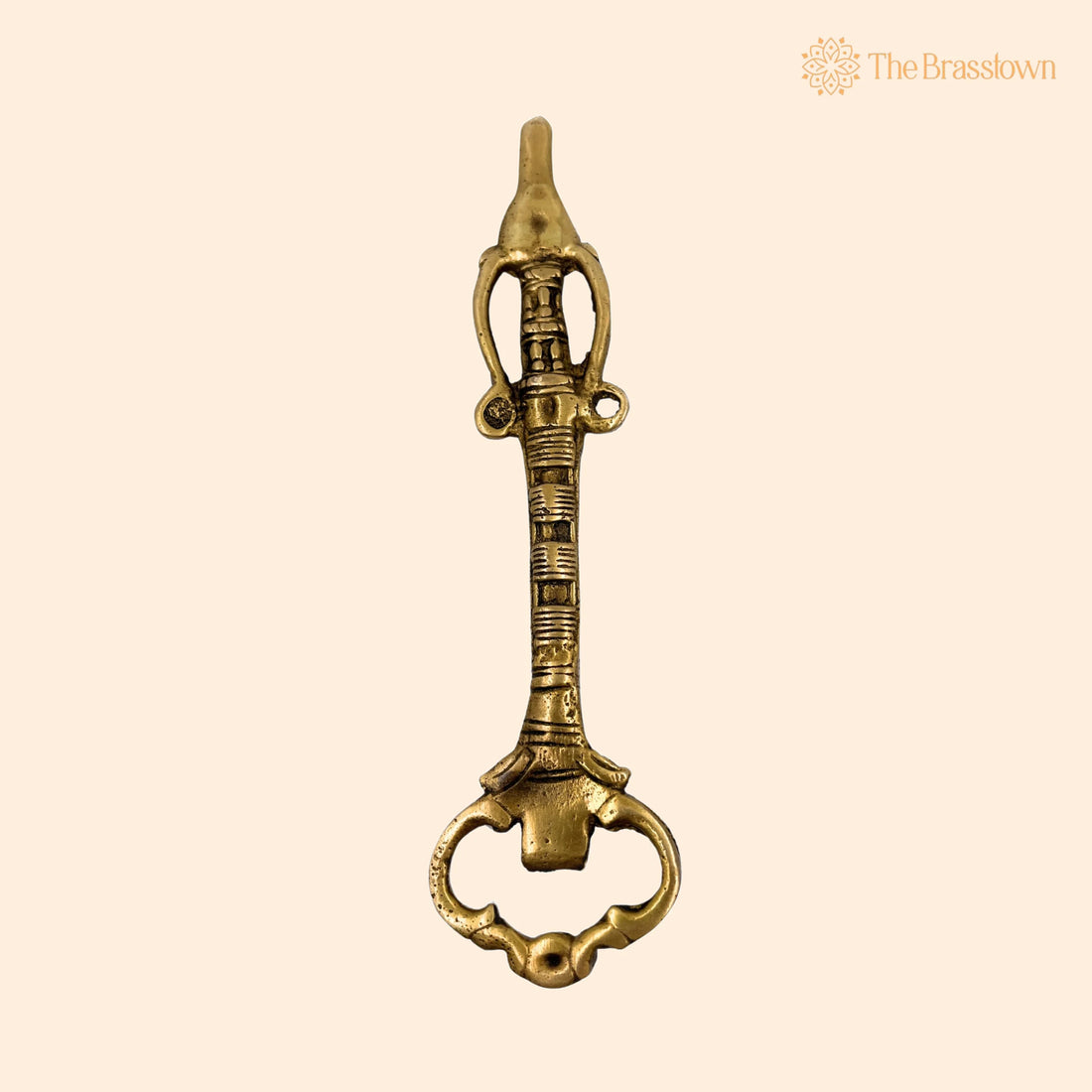 Brass Handmade Tribal Opener – Bastar Art Bar Tool for Home Décor &amp; Gifting 7.5 Inch 1