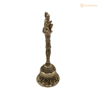 Brass Hanuman Ghanti 5.5 Inch – home mandir puja decor India