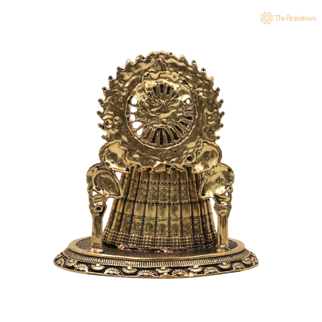 Brass Khatu Shyam Idol 3.5 Inch – home mandir puja decor India