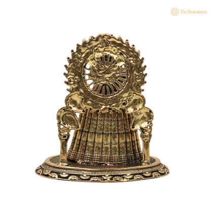 Brass Khatu Shyam Idol 3.5 Inch – home mandir puja decor India