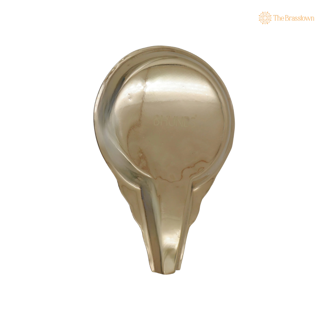Handcrafted Brass Abhisheka Patra – Traditional Abhishekam Somasutra Vessel for Deity Worship, Mandir Rituals &amp; Home Puja 1 Inch