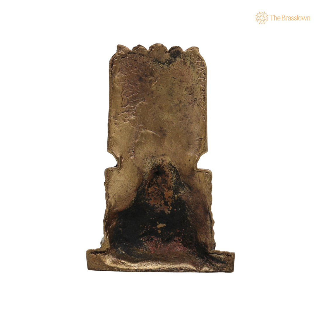 Brass Raghavendra Swamy Idol 3 Inch – home mandir puja decor India
