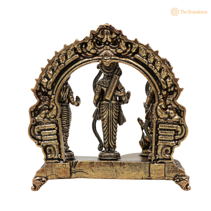 Brass Ram Darbar Idol 3 Inch – home mandir puja decor India