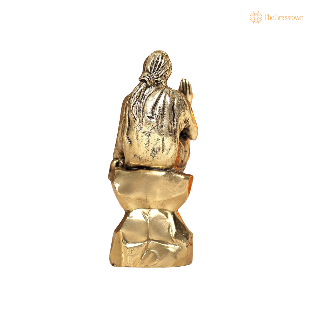 Brass Sai Baba Idol 5 Inch – home mandir puja decor India