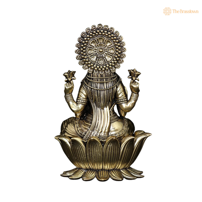 Brass Lakshmi Idol 4 Inch – home mandir puja decor India