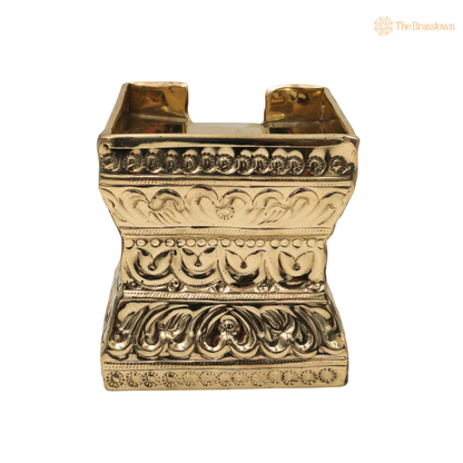 Handcrafted Brass Abhisheka Patra –  Abhishek Kalash Param for Pooja, Temple &amp; Home Mandir 4.5 Inch