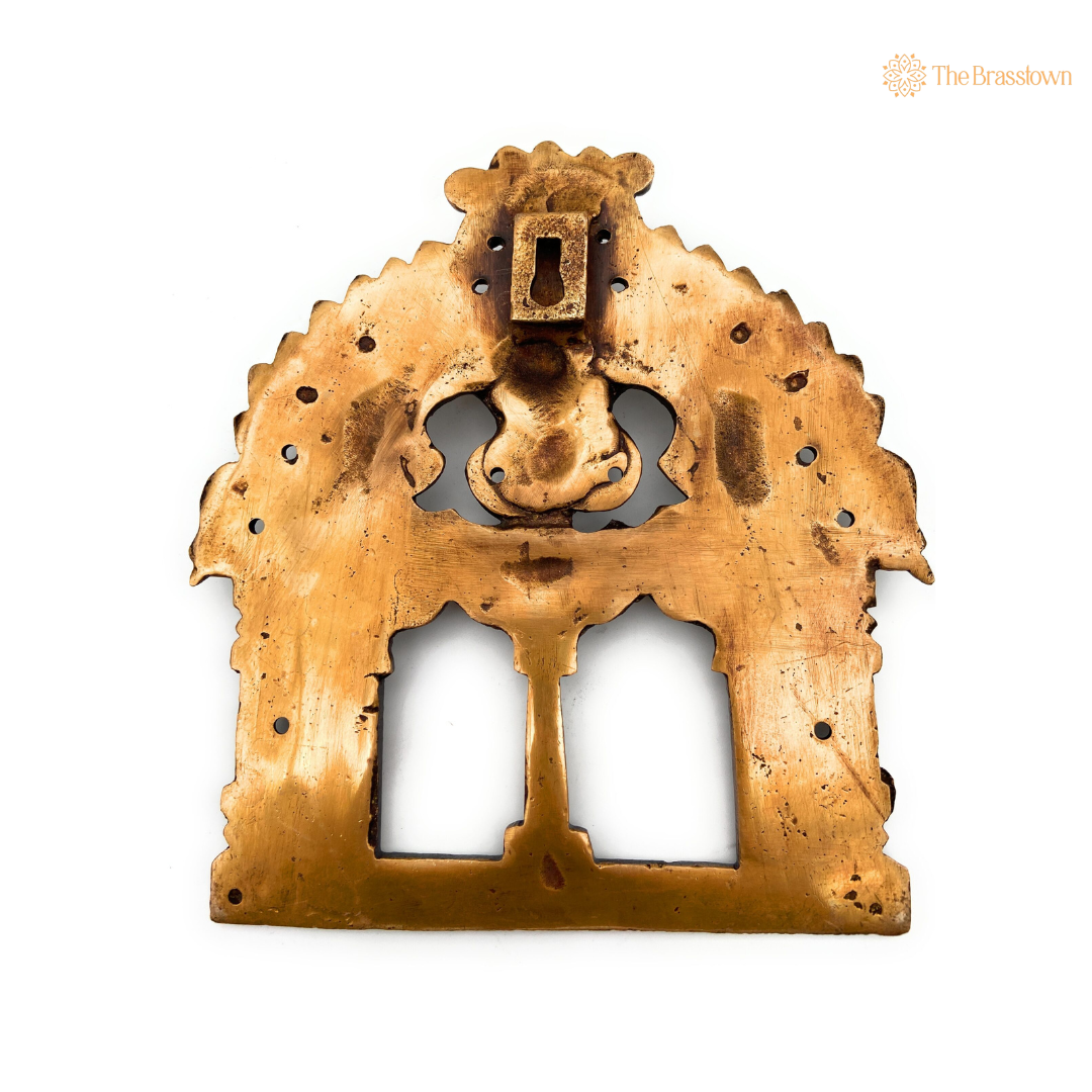 Traditional Brass Arch Frame with 6.5 Inch – home mandir puja decor India