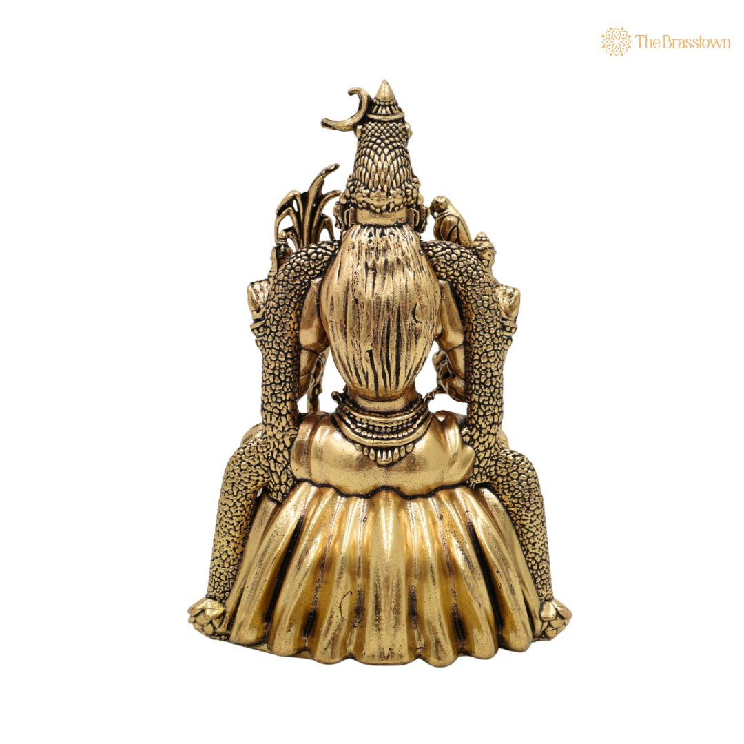 Brass RajaRajeshwari Murti 4 Inch – home mandir puja decor India