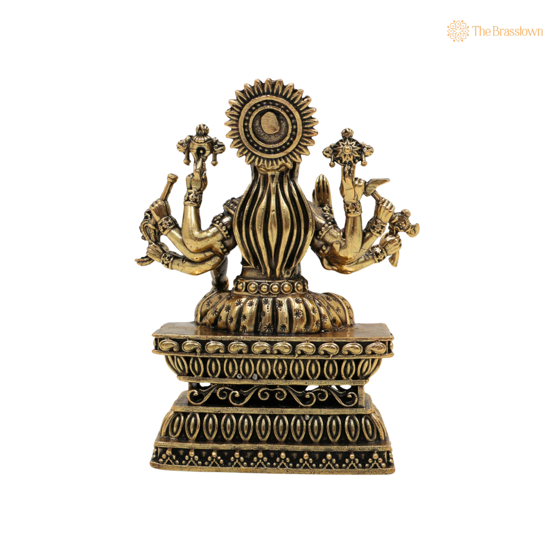 Brass Handcrafted  Varahi Amman Idol 4 Inch – home mandir puja decor India