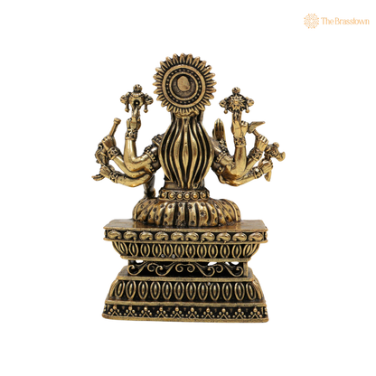Brass Handcrafted  Varahi Amman Idol 4 Inch – home mandir puja decor India