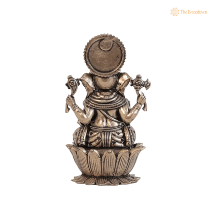 Brass Ganesh with Mushak 2.5 Inch – home mandir puja decor India