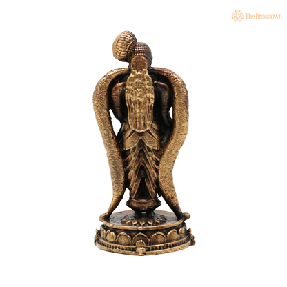 Brass Madurai Meenakshi Idol 3.5 Inch – home mandir puja decor India