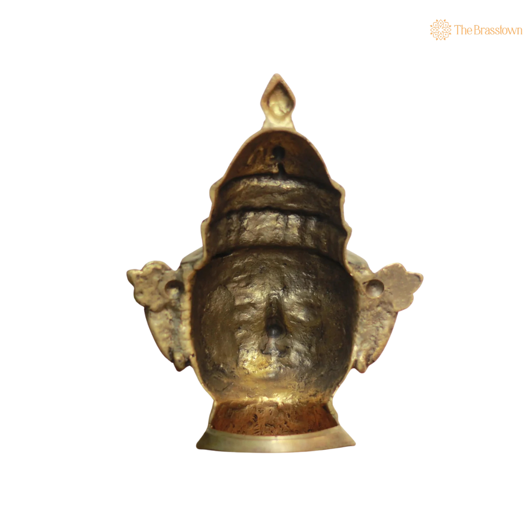 Brass Nandi Idol 9.5 Inch – home mandir puja decor India