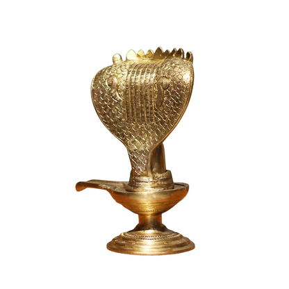 Handcrafted Brass Shivalingam 8.5 Inch – home mandir puja decor India