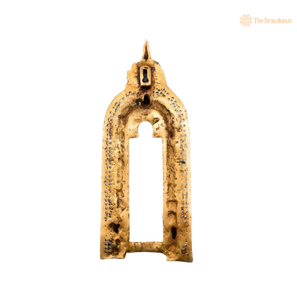Traditional Antique Brass Temple Arch Frame 13 Inch