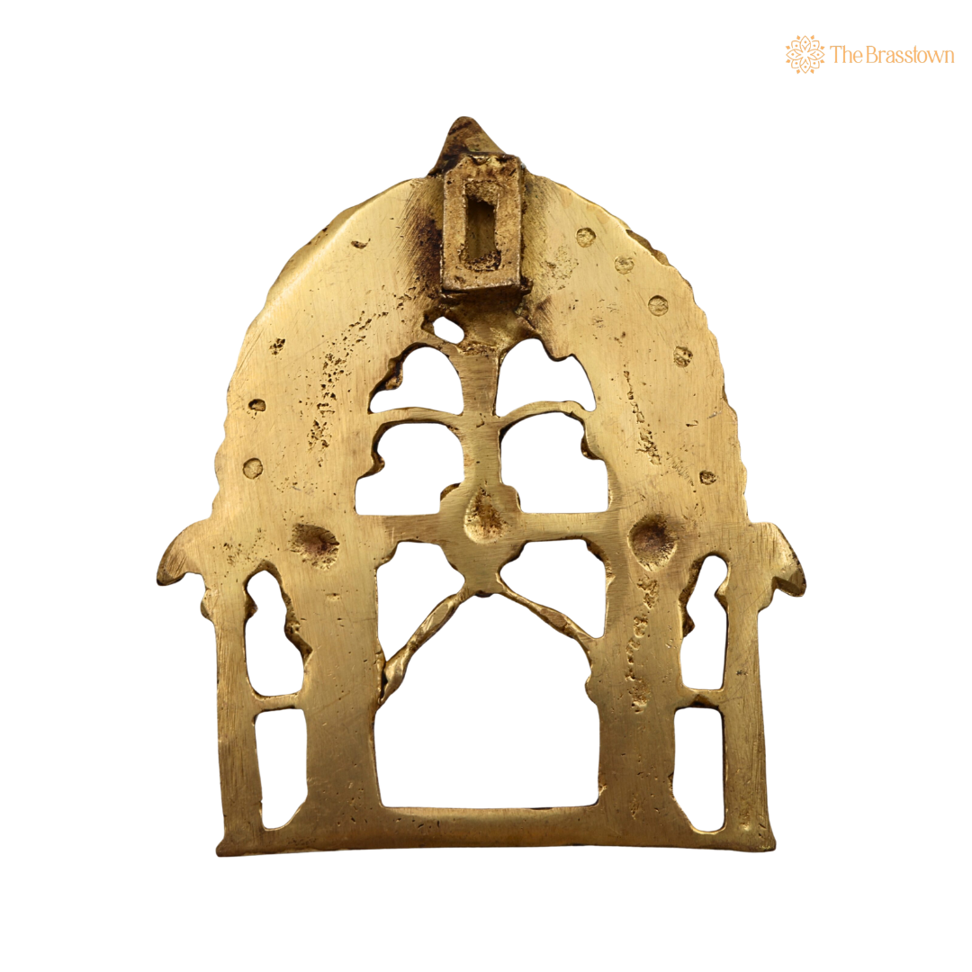 Brass Prabhavali Arch Frame 5.5 Inch – home mandir puja decor India