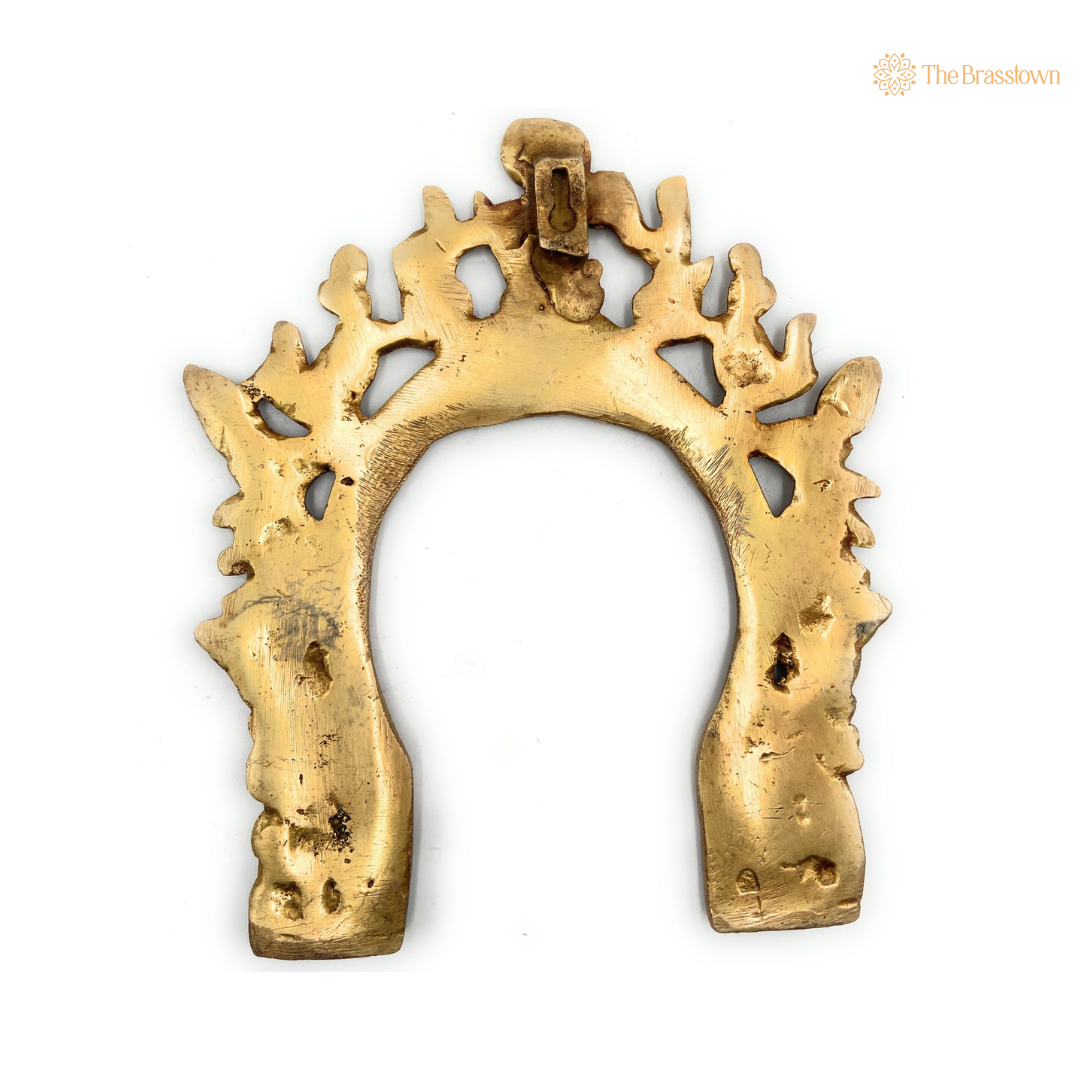 Traditional Brass Arch Frame with 8 Inch – home mandir puja decor India