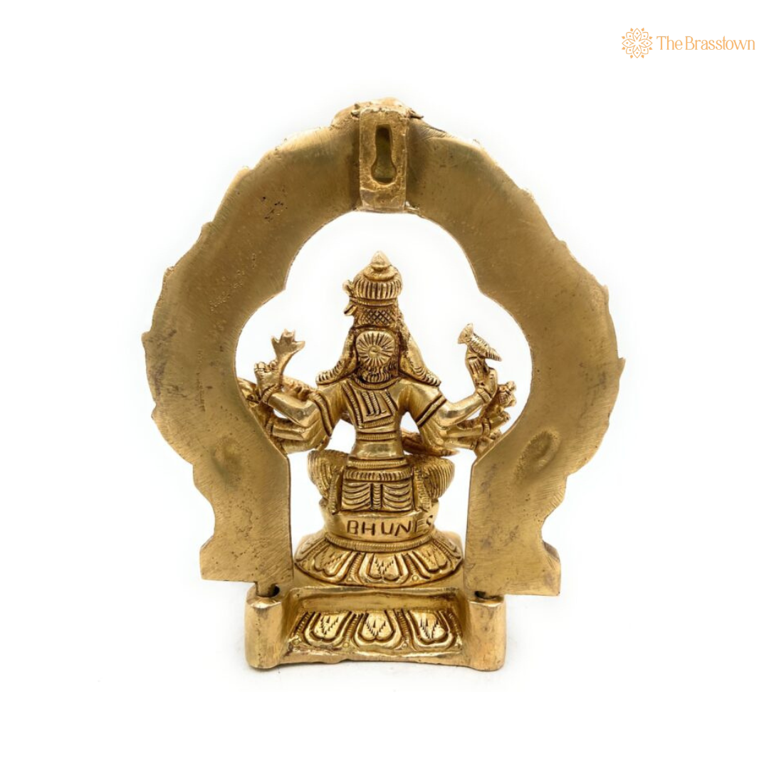 Brass Raj Matangi Devi Idol 6.5 Inch – home mandir puja decor India