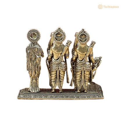 Ram Darbar Ashtadhatu Idol 3 Inch – home mandir puja decor India