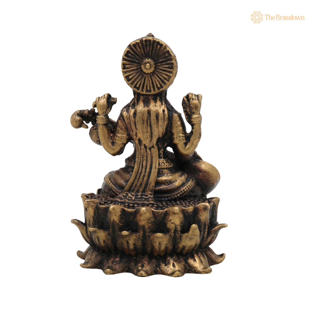 Brass Saraswati Mata Idol 3 Inch – home mandir puja decor India