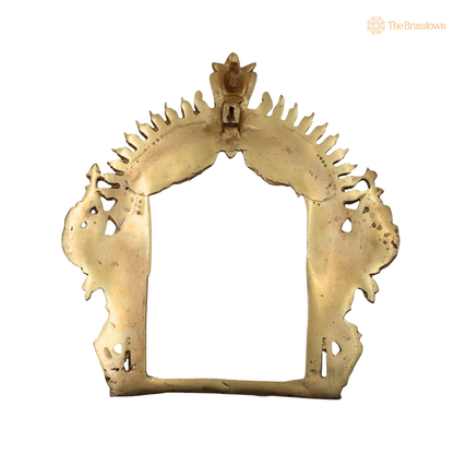 Brass Prabhavali Arch for Murti 12 Inch – home mandir puja decor India