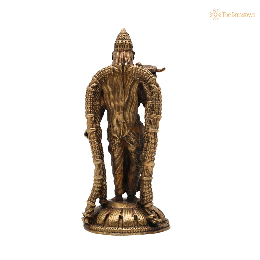 Brass Meenakshi Idol 3.5 Inch – home mandir puja decor India