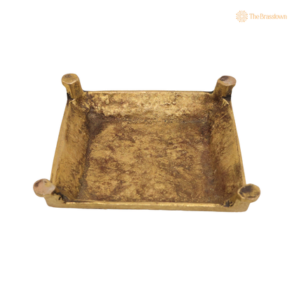 Brass Chowki for Puja 5 Inch – home mandir puja decor India