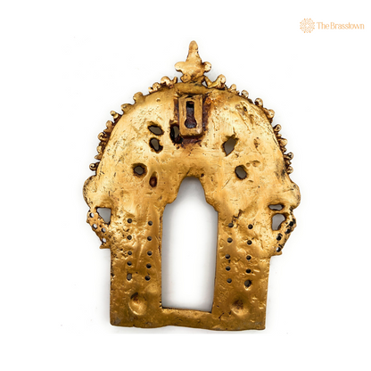 Intricately Designed Traditional Brass Temple Arch Frame 8.5 Inch