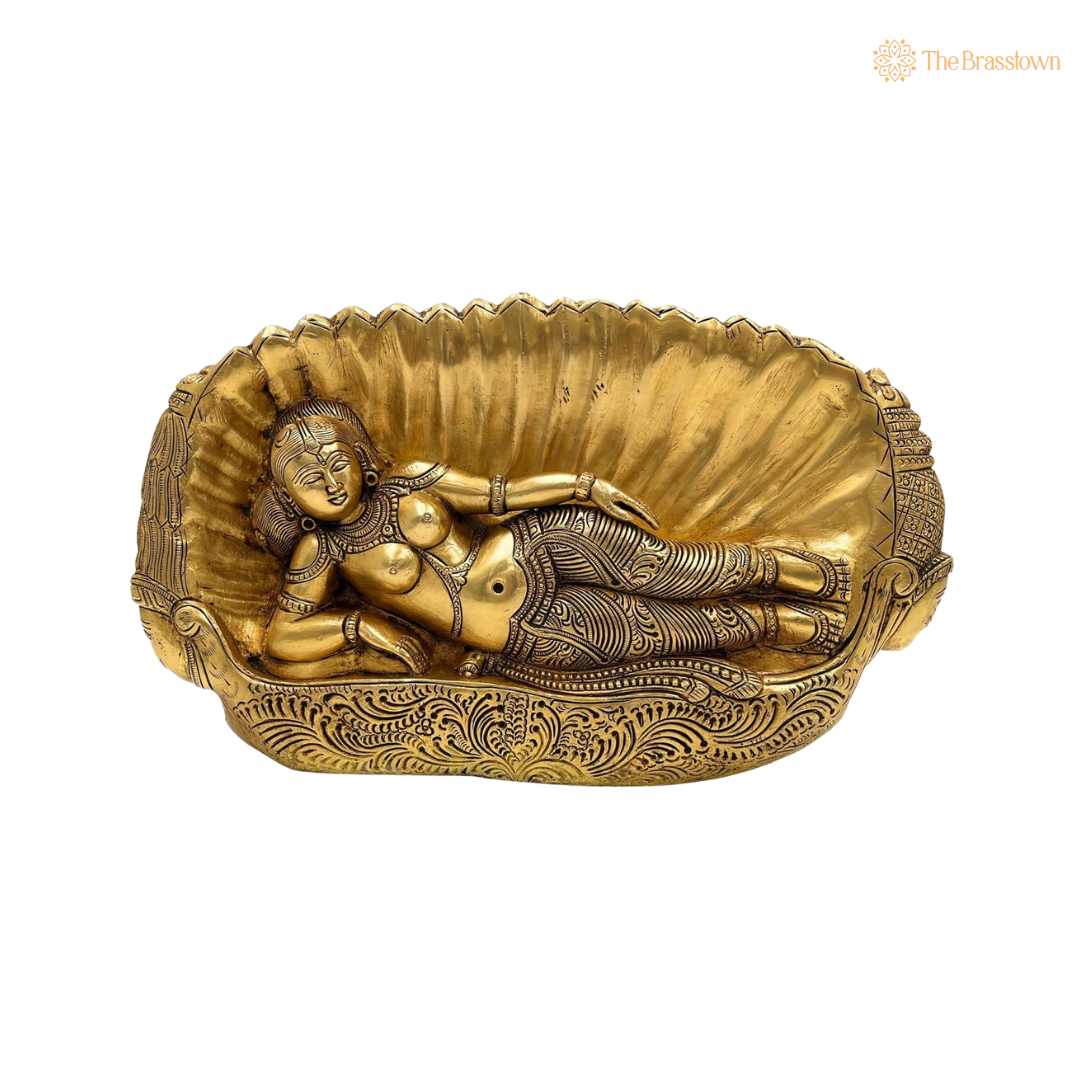 Handcrafted Brass 10-Headed Ravana with 6.5 Inch – home mandir puja decor India