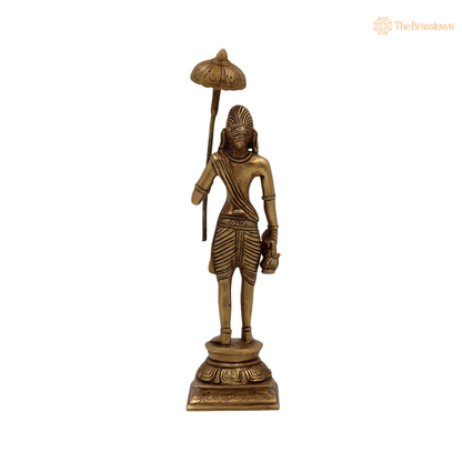 Handcrafted Brass Vamana Idol 11 Inch – home mandir puja decor India