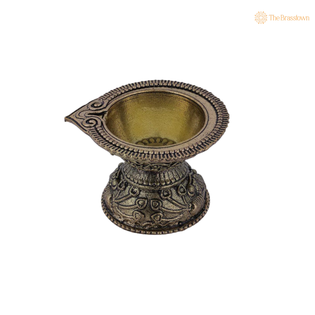 Traditional Brass Diya 1.5 Inch – home mandir puja decor India