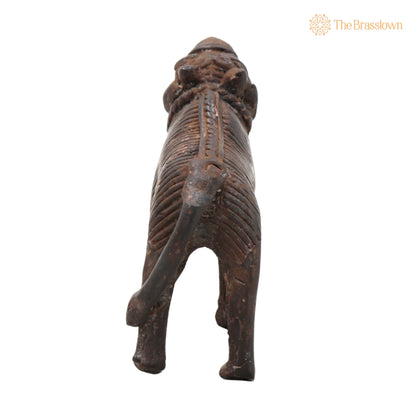 Brass Cow and Calf Sculpture – Bastar Tribal Art 2.5 Inch 4