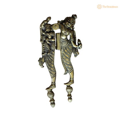 Handcrafted Brass Vishnu Statue Nutcracker 6.5 Inch – home mandir puja decor India