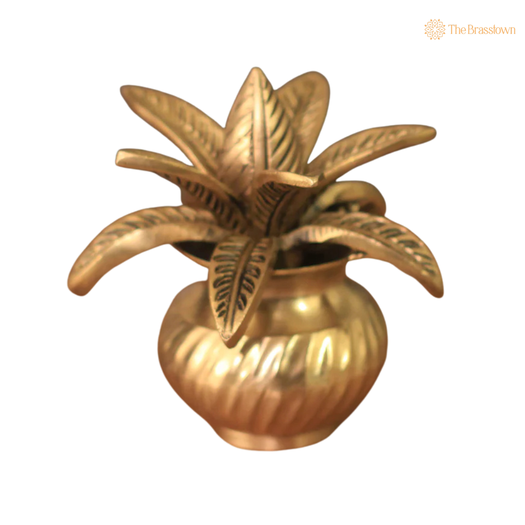 Handcrafted Brass Lota 5 Inch – home mandir puja decor India