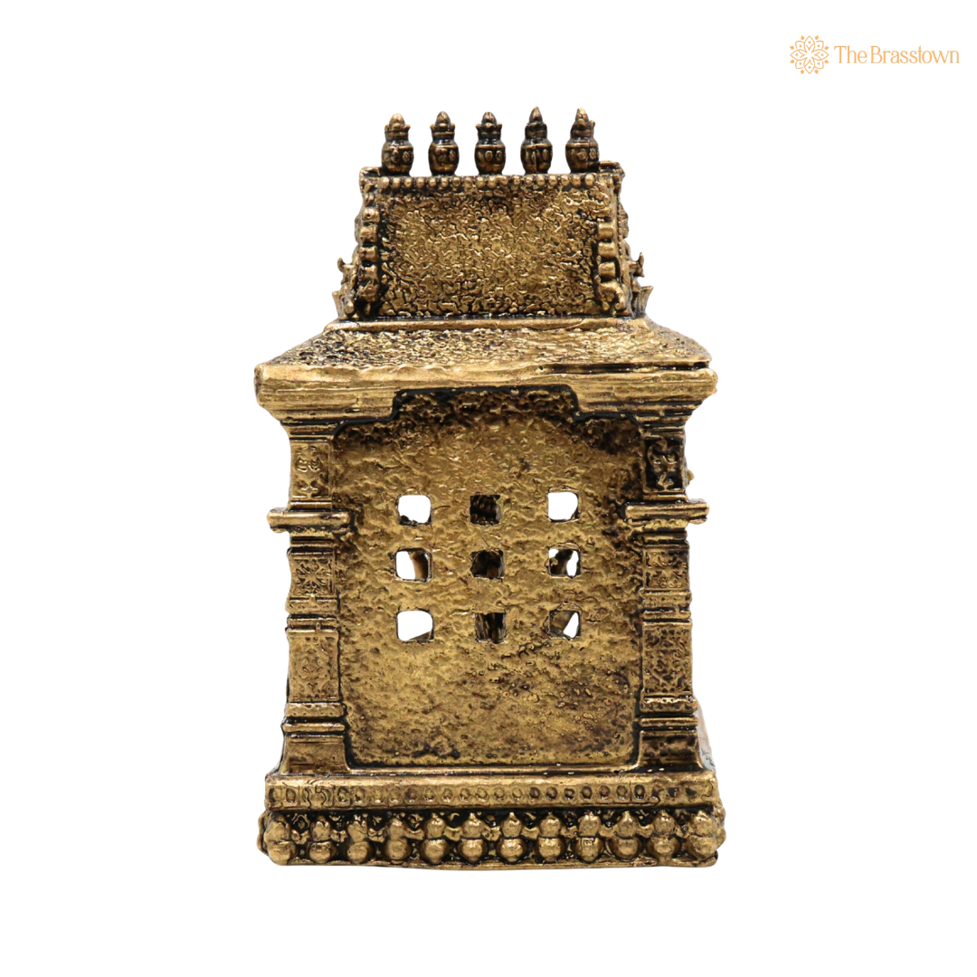 Brass Saraswati Mata Idol with 3 Inch – home mandir puja decor India
