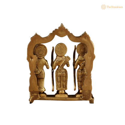 Antique Brass Ram Darbar Statue 7 Inch – home mandir puja decor India