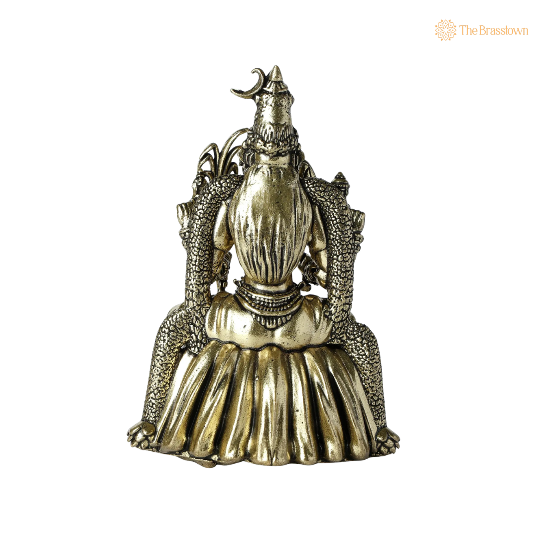 Brass Kamakshi Amman Idol 4 Inch – home mandir puja decor India