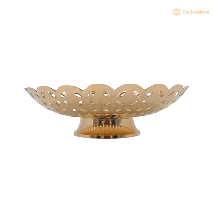 Traditional Handcrafted Brass Fruit Bowl – Traditional Peetal Decorative Dry Fruit Bowl for Dining Table, Home Décor &amp; Centerpiece 3 Inch