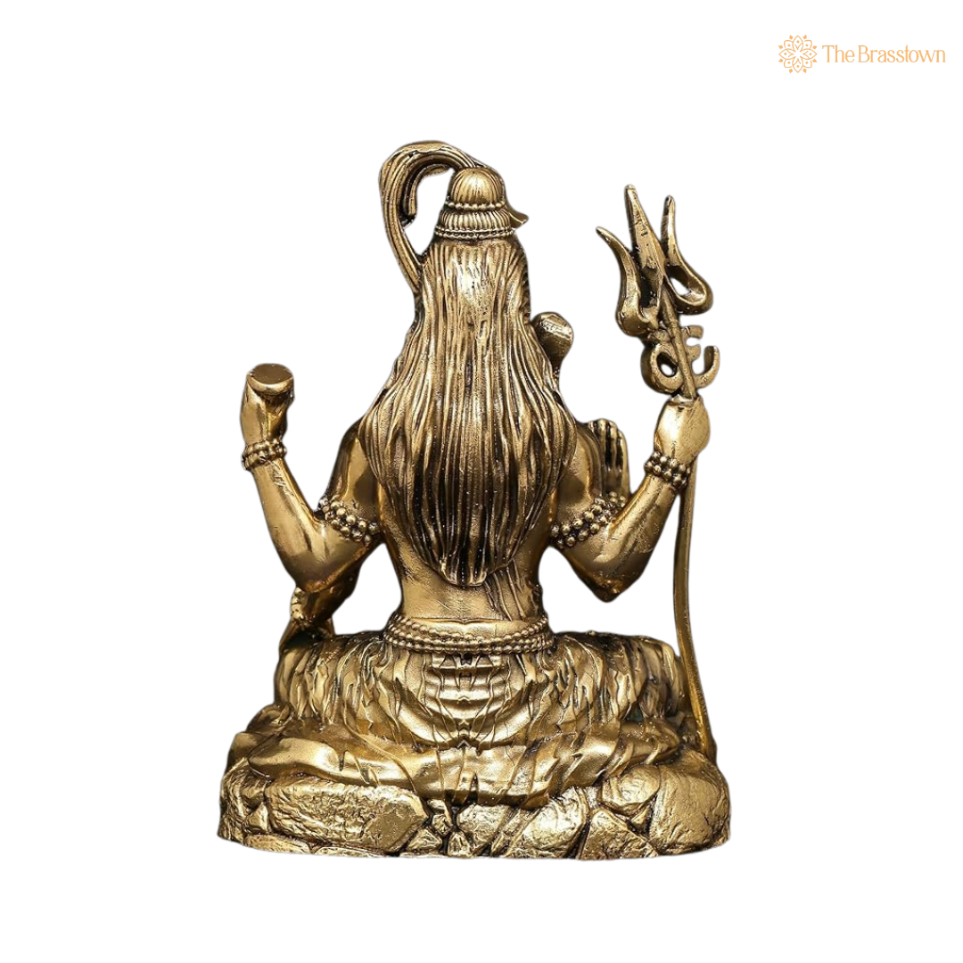 Brass Shiva Idol 3 Inch – home mandir puja decor India