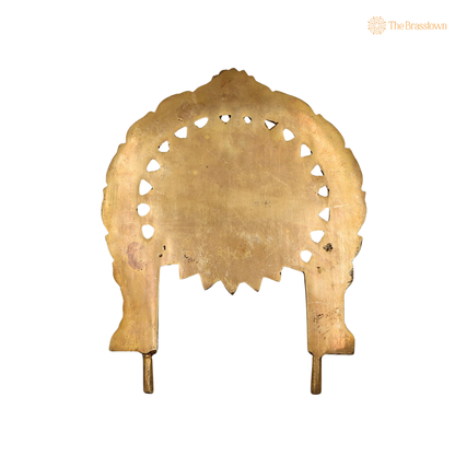 Brass Prabhavali Arch Frame with 8.5 Inch – home mandir puja decor India