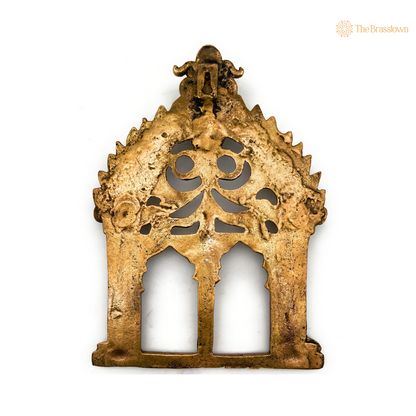 Antique Brass Arch Frame with Serpent Motif 10.5 Inch