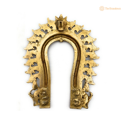 Traditional Brass Arch Frame with Ornamental Detailing 9 Inch